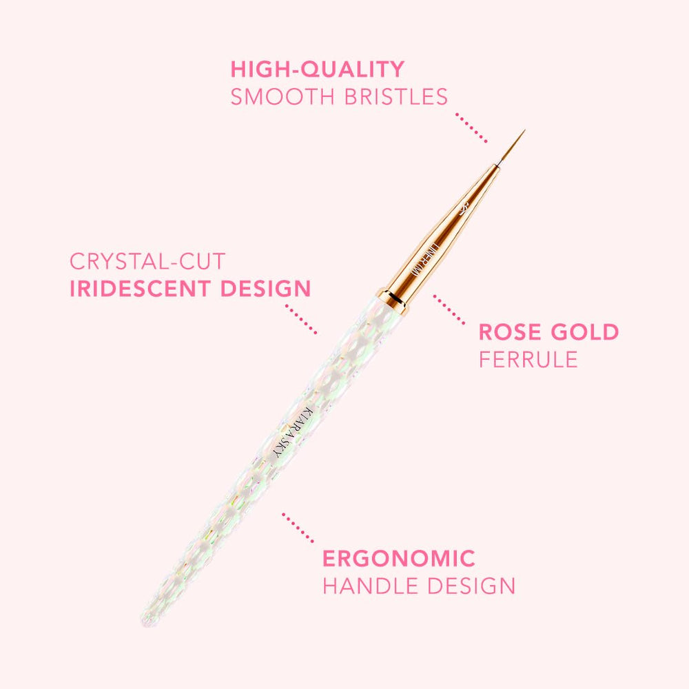 KIARA SKY brush next to ruler showing 9mm bristle length for consistent precision