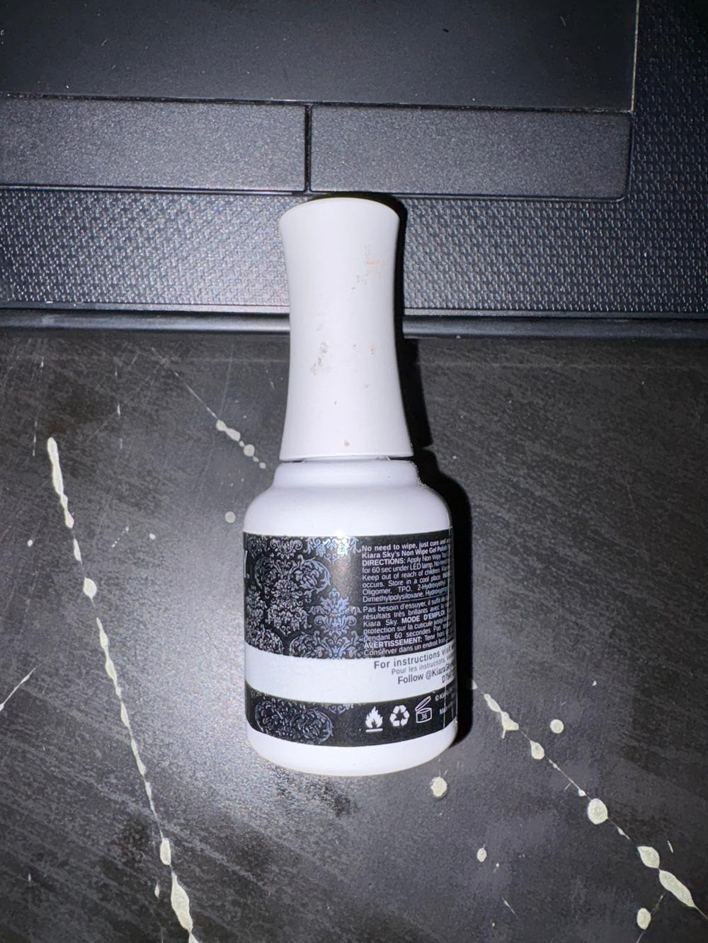 Kiara Sky soak-off removal setup showing easy acetone release