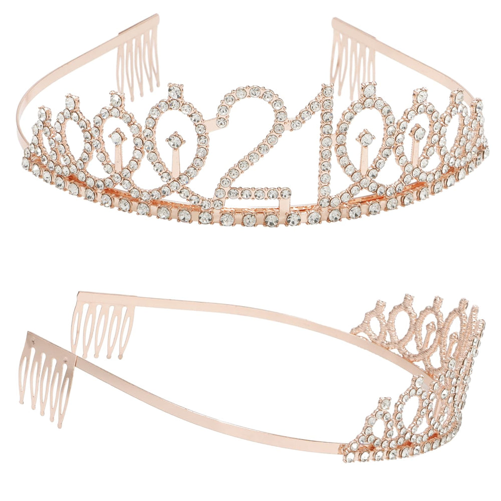 KICOSY crown worn by model in party scene conveying festive, polished look