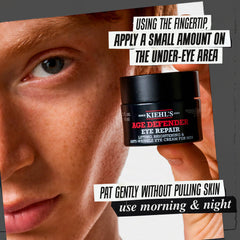 Kiehl's label close-up displays ingredients and fragrance-free assurance