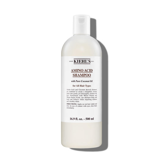 Kiehl's bottle front view showing label and size for easy identification and choice