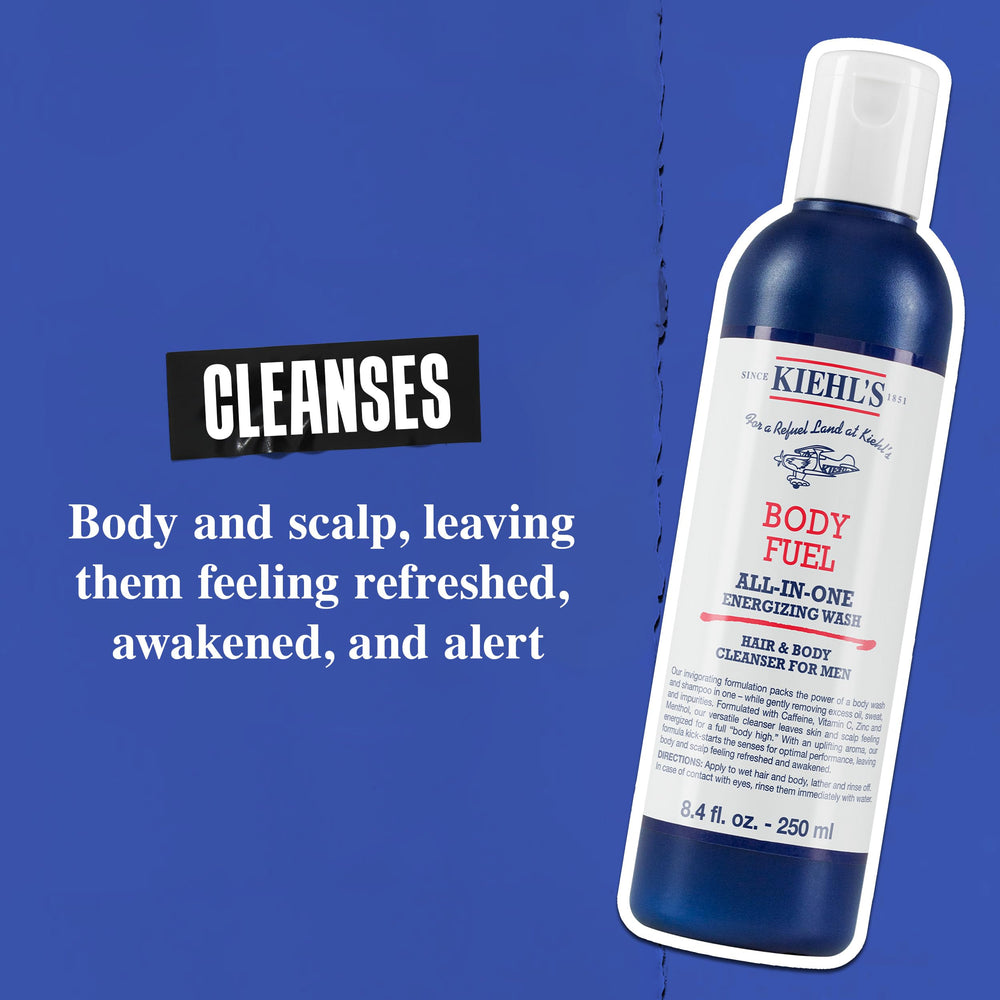 Kiehl's pump dispensing gel demonstrating convenient single-handed use