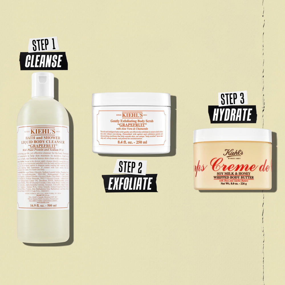 Kiehl's placed on a bathroom shelf in a lifestyle scene suggesting daily routine use
