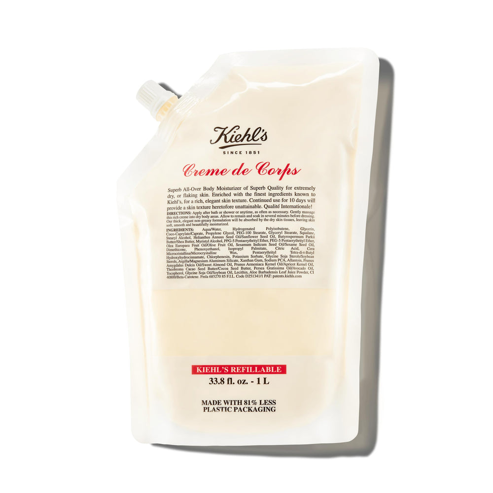 Kiehl's front packaging showing cream tube and brand clarity for easy identification and purchase