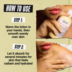 Kiehl's bottle next to hand for scale showing generous 1 L supply benefit