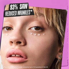 Kiehl's before and after skin swatches showing smoothing benefit