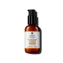 Kiehl's front packaging of Powerful-Strength serum showing brand and bottle benefit