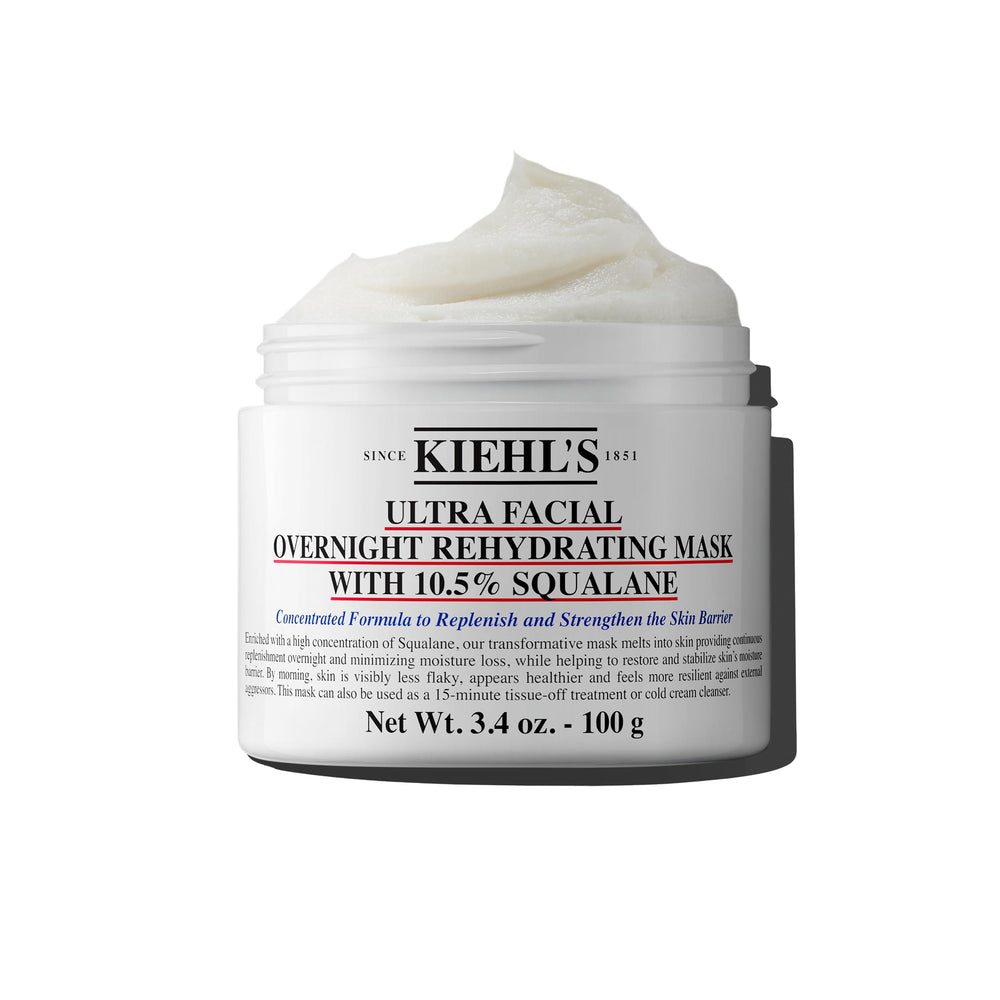 Kiehl's jar front view showcasing product and clear label for quick recognition and trust