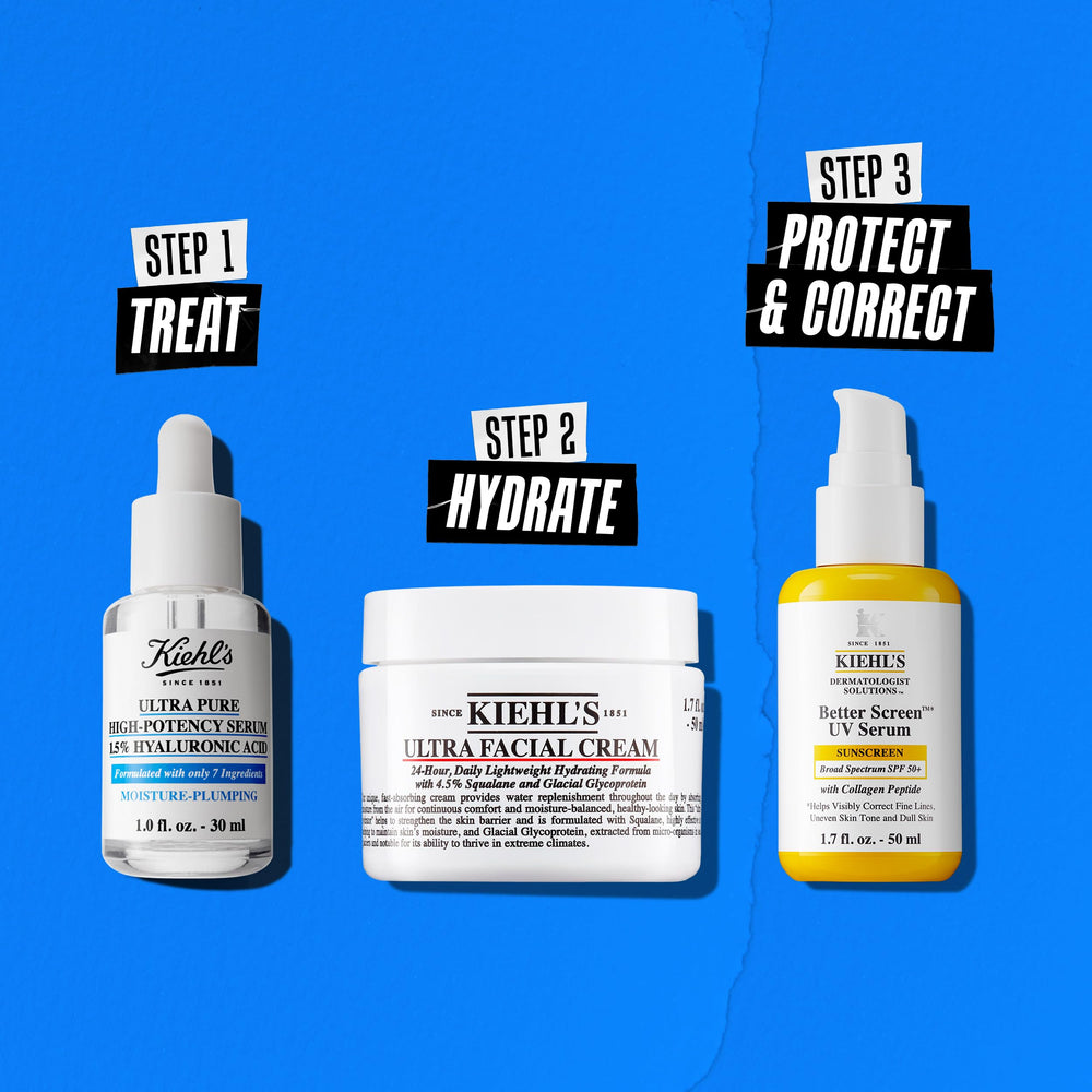 Kiehl's serum mixed with foundation demonstrating added hydration benefit