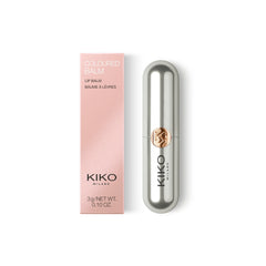 Kiko Milano tinted balm applied on lips showing natural color boost and hydration