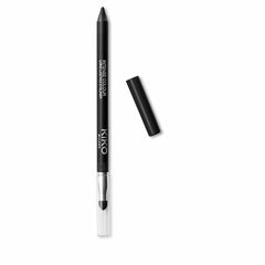 Kiko Milano eyeliner front packaging showing slim pencil and sponge applicator, easy precise application