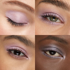 Kiko Milano eyeshadow applied on eyelid, demonstrates vibrant payoff and wearable look