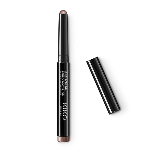 Kiko Milano eyeshadow stick front view showing the golden taupe shade and easy twist-up benefit