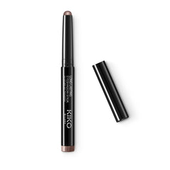 Kiko Milano eyeshadow stick front view showing the golden taupe shade and easy twist-up benefit