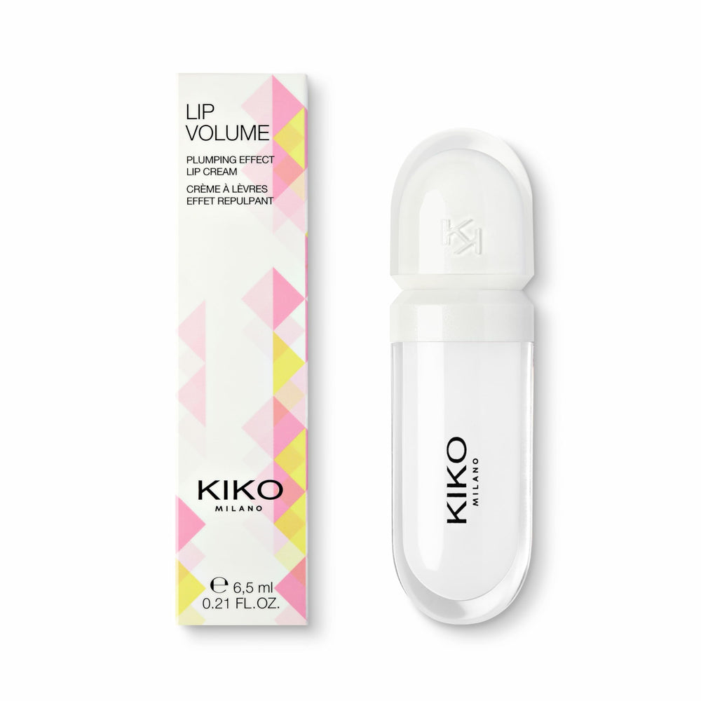 Kiko Milano applicator in use on lips demonstrating smooth application and visible shine