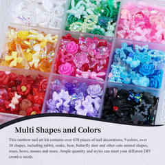 Kikonoke translucent storage box with nine grids neatly organized, simplifies sorting