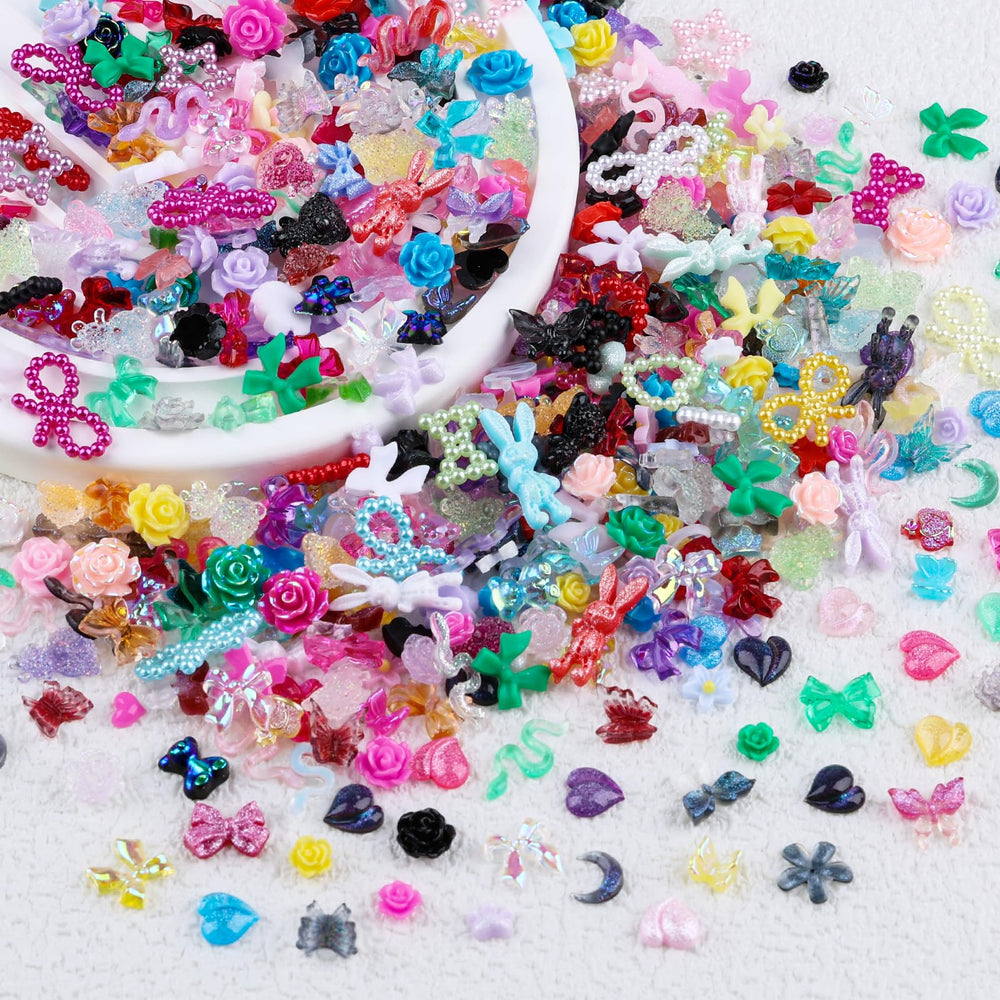 Kikonoke close-up of resin charm textures and shapes, reveals detail for precise design