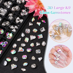 Kikonoke gems being applied to nails demonstrating easy professional application