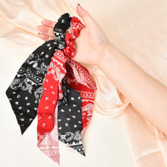 Kilener scrunchie in a ponytail demonstrating secure hold benefit