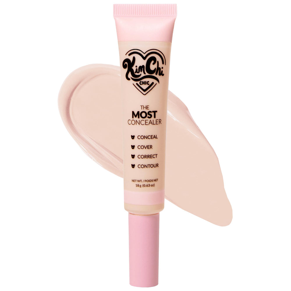 KimChiChic front packaging showing shade Peachy Ivory and benefits