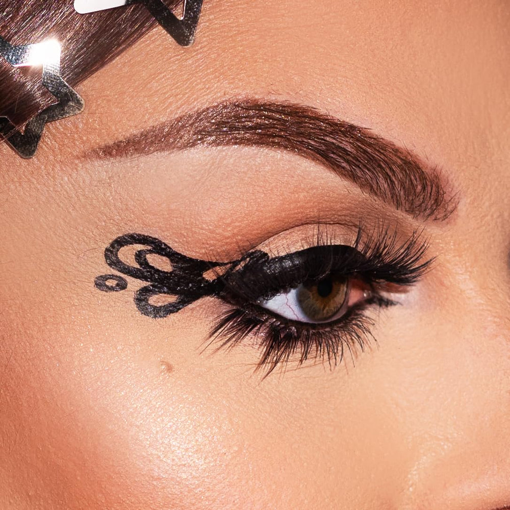 KimChiChic eyeliner in use creating a sharp wing for long-lasting definition