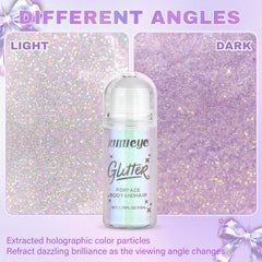 KIMIEYE collarbone shimmer lifestyle shot highlighting multi-dimensional glow