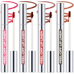 KIMIEYE front packaging showing four peel off lip liner tubes clearly