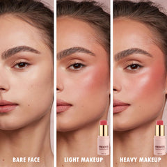 KIMIEYE used on lips and eyes illustrating monochrome styling benefit