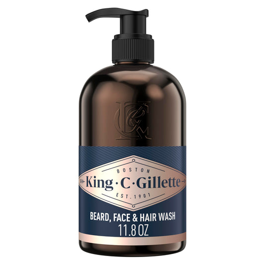 King C. Gillette front bottle view showing clean packaging and product benefit