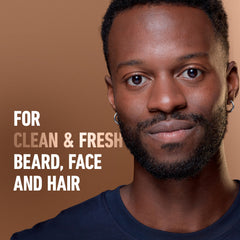 King C. Gillette pump dispensing beard wash for easy controlled use