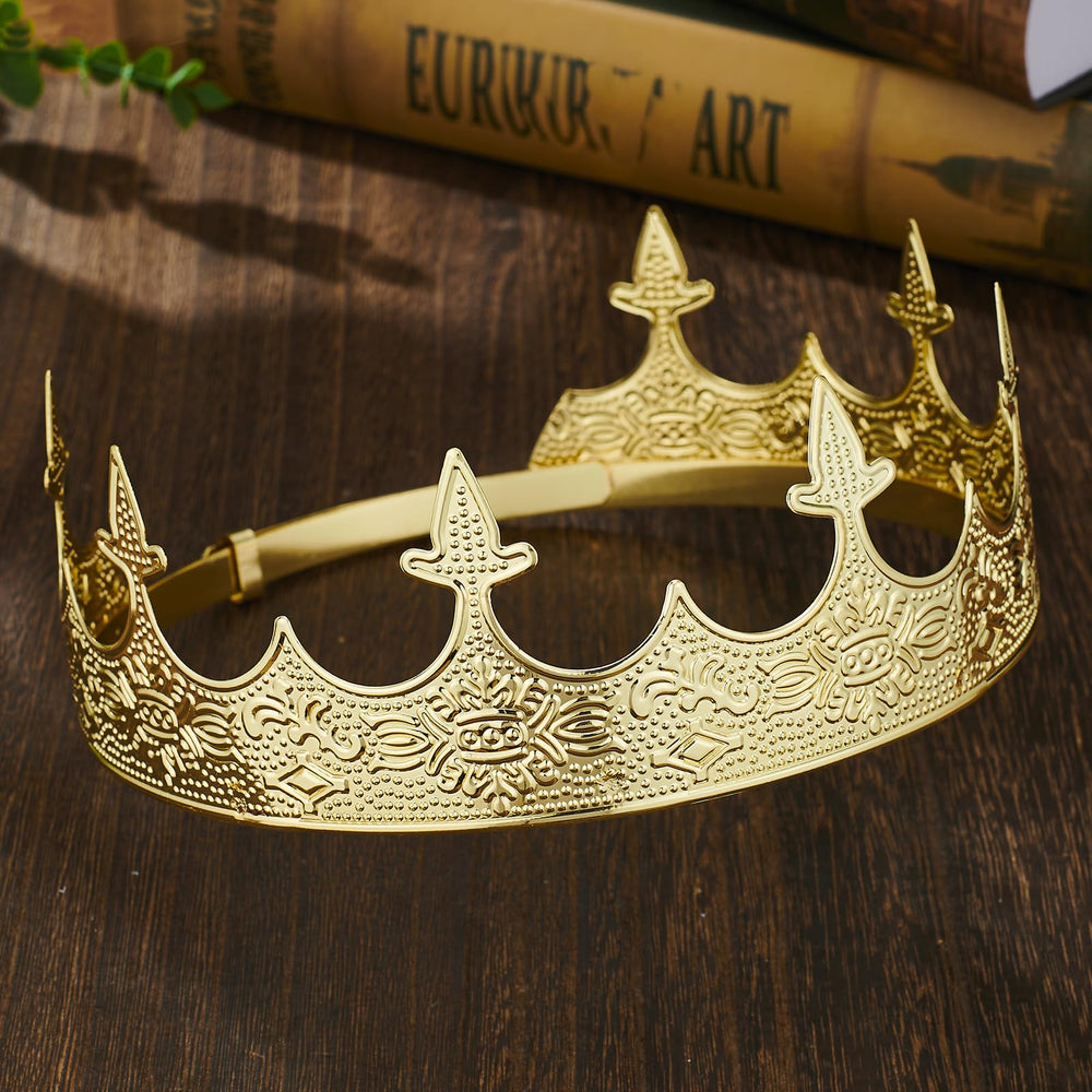Generic king crowns stage costume use for theatrical and cosplay performances