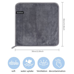 KinHwa stacked washcloths showing compact size and convenient three-pack