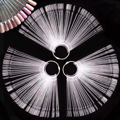 KINJOEK front set with ring showing organized 150 clear tips for quick selection