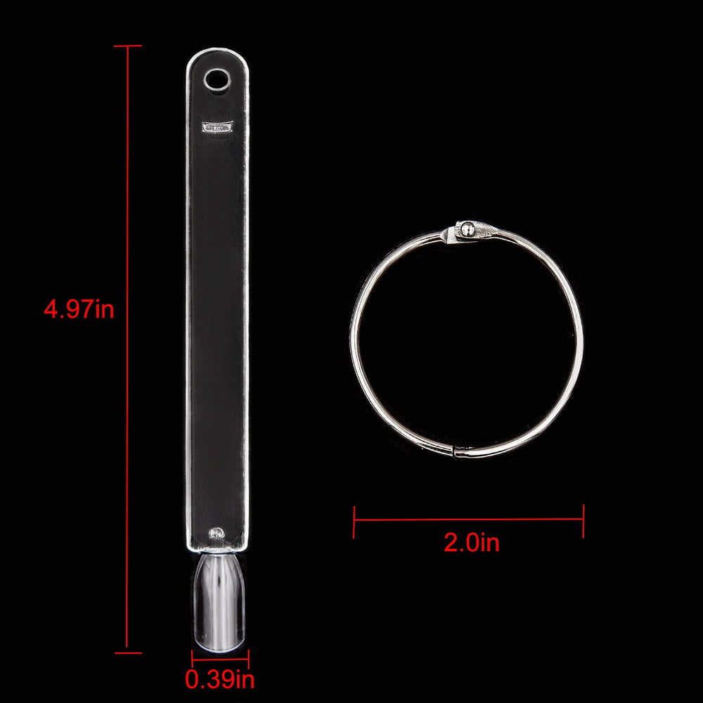 KINJOEK tips threaded on metal ring for portable, tidy organization benefit