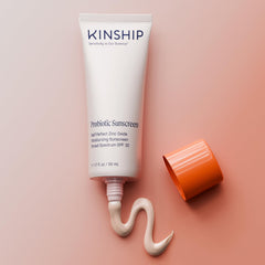 Kinship label close-up showing National Eczema Association Seal and clean claims