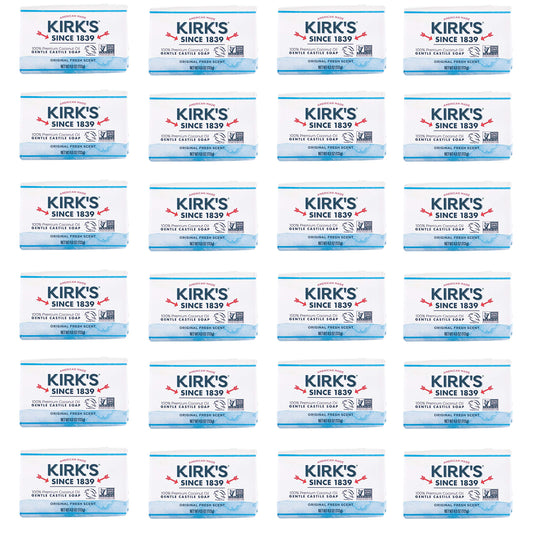 Kirk's front packaging showing brand and fresh scent benefits