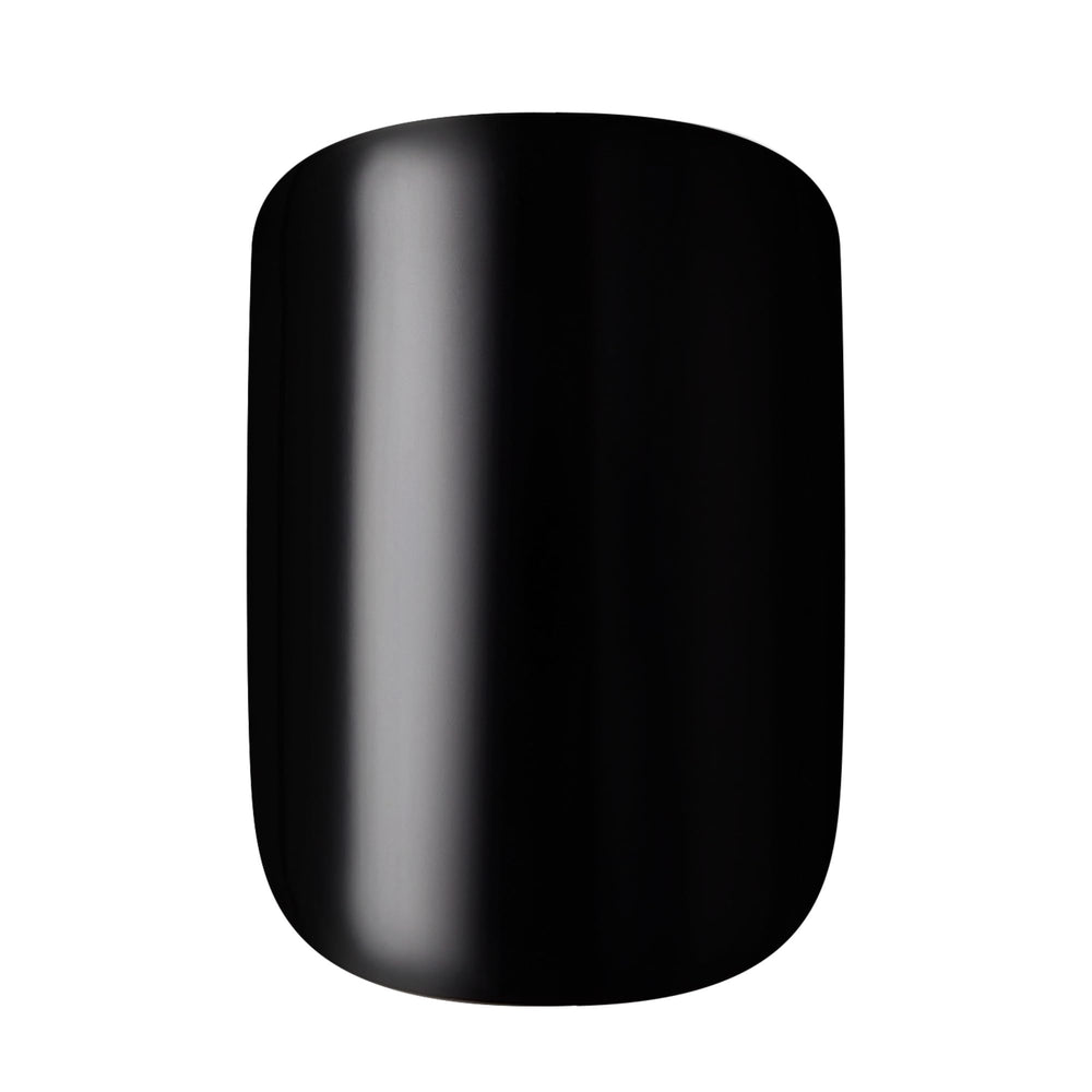 Side view of a KISS squoval nail showing shape and comfortable fit benefit