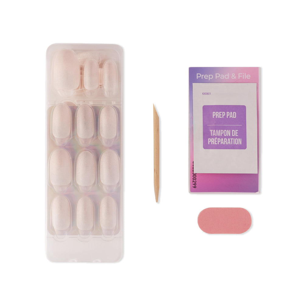 KISS application in hand demonstrating quick peel and press convenience