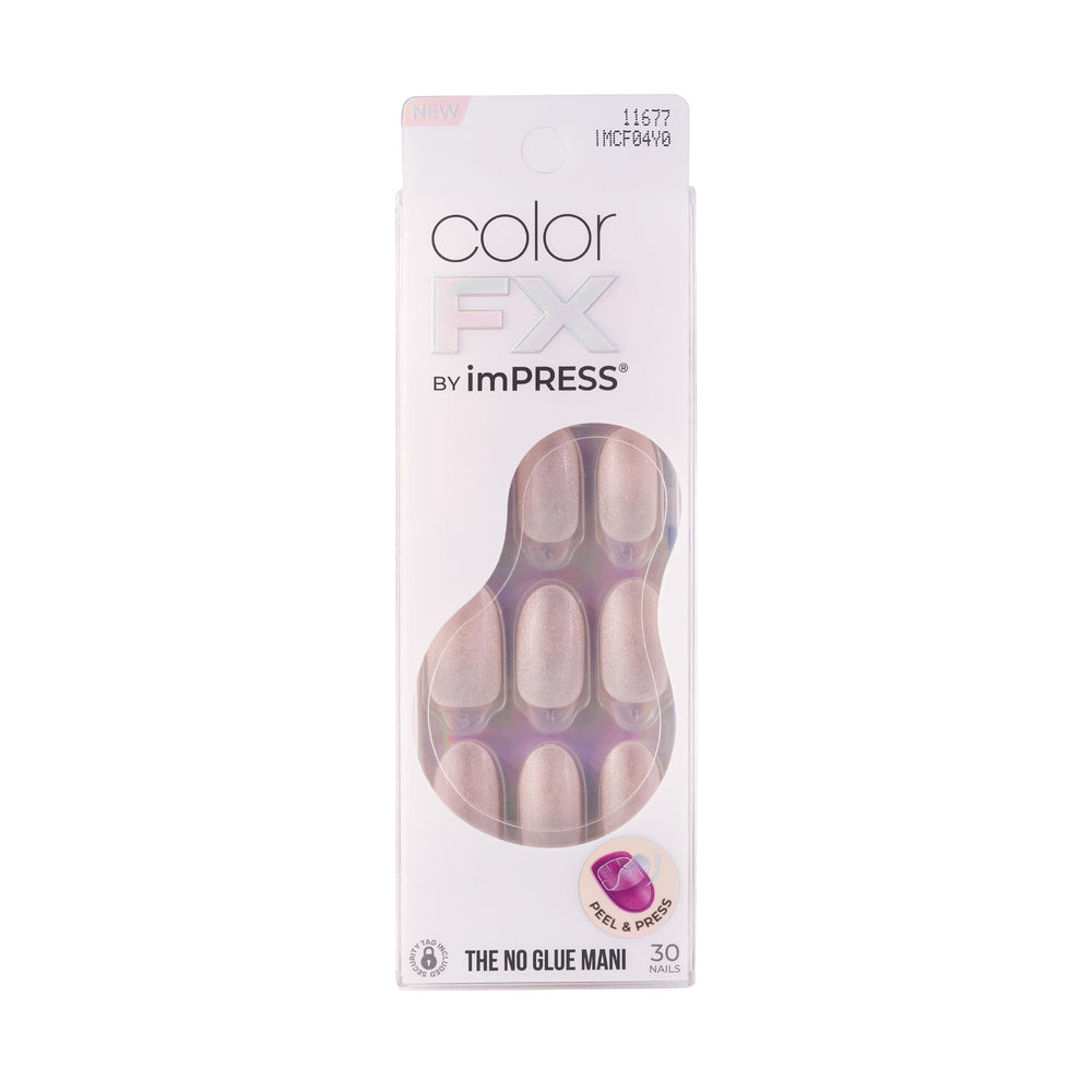 KISS front packaging showing Color FX press-on nails and kit benefits