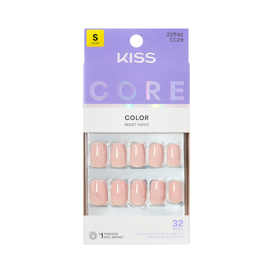 KISS front packaging showing Aesthetic pink set and clear branding for quick choice