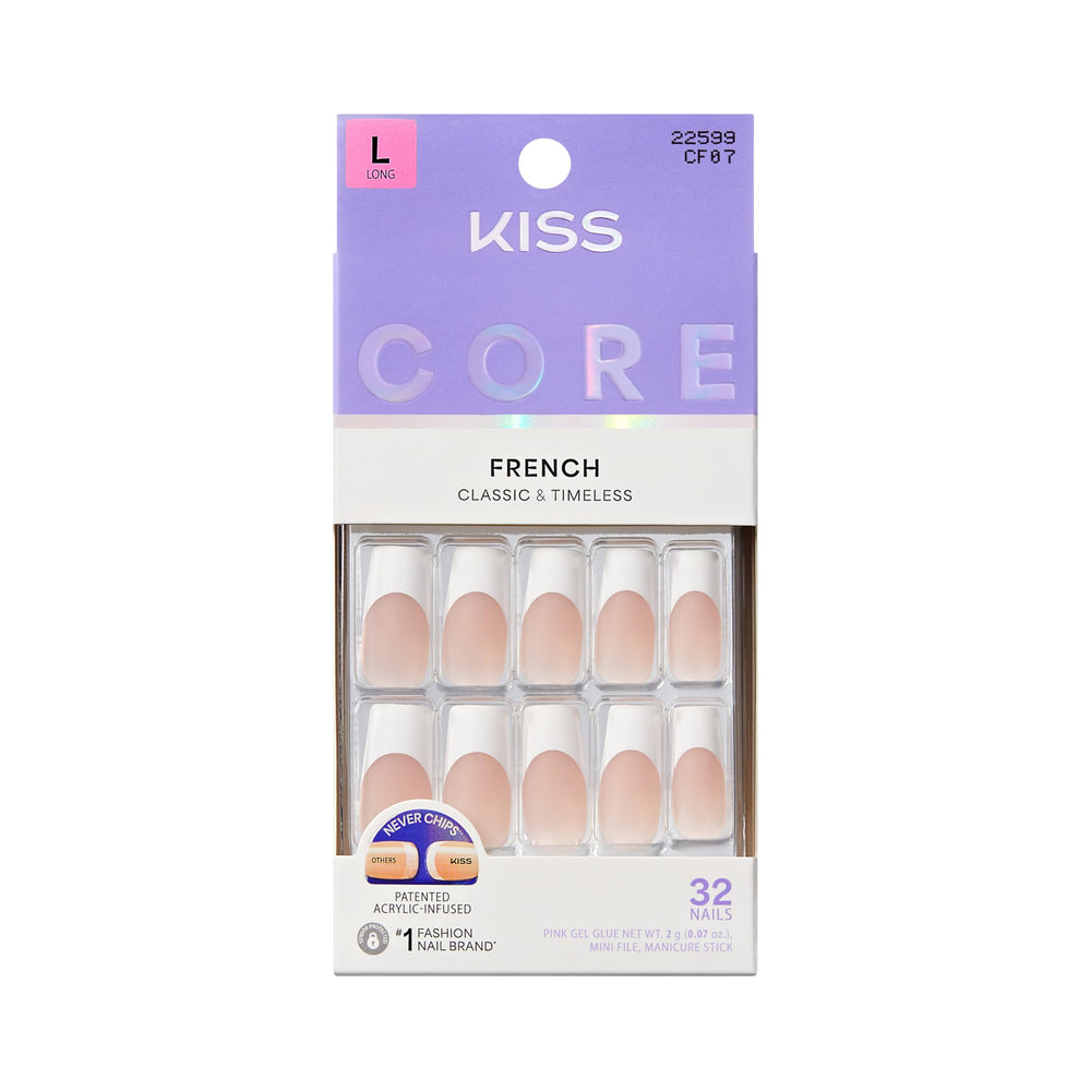 KISS Core front packaging showing kit contents and white square French style