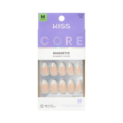 KISS Core front packaging showing Patchouli almond set and included tools
