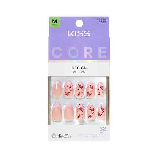 KISS Core front packaging showing kit contents and signature pink design for quick styling