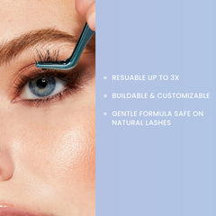 Applying remover with cotton swab for KISS precise adhesive loosening
