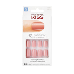 KISS front packaging showing Gel Fantasy short ribbon design and included tabs