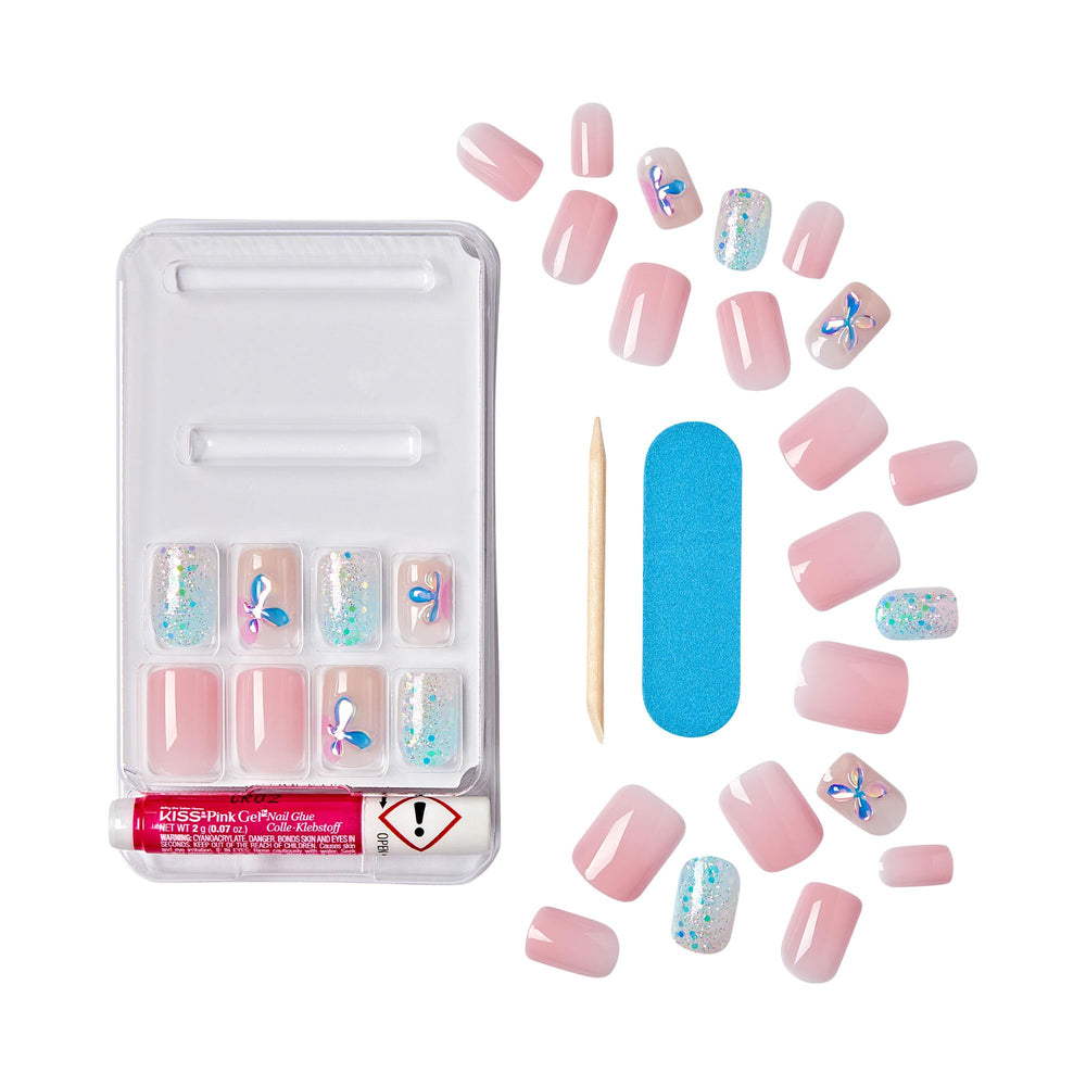KISS nails worn on model offering polished, salon-quality look