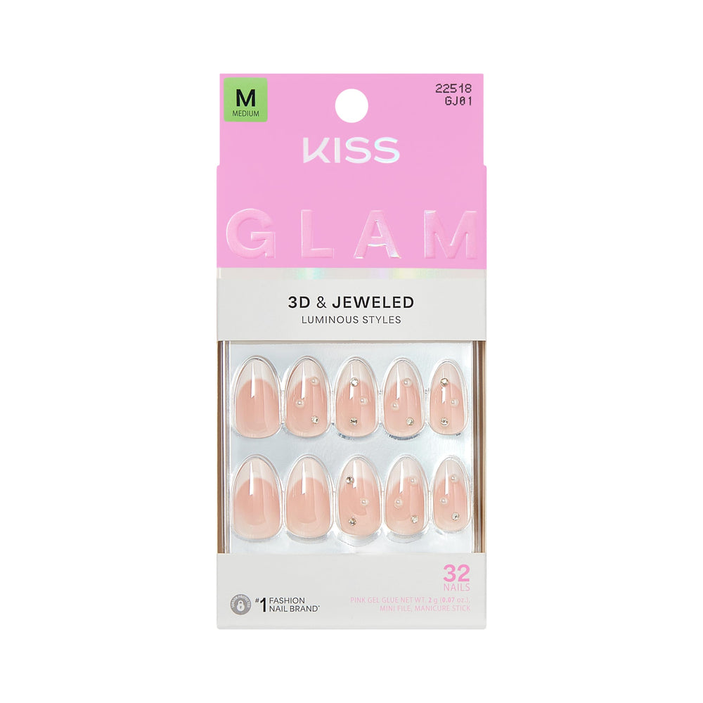 KISS Glam front packaging showing set and benefits