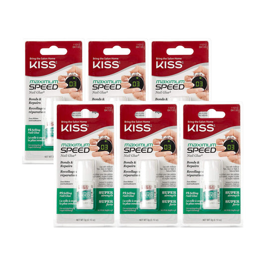 KISS glue front packaging showing six tubes and clear labeling for quick selection