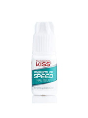 KISS glue next to a ruler showing compact tube size for travel and professional kits