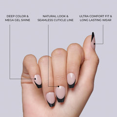 KISS Hype glossy texture close-up highlighting mega-gel shine for salon quality